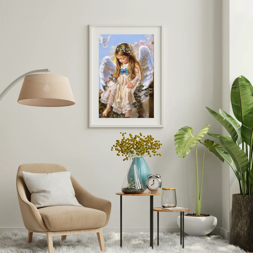 Pintar por números Niña ángel – foto 3