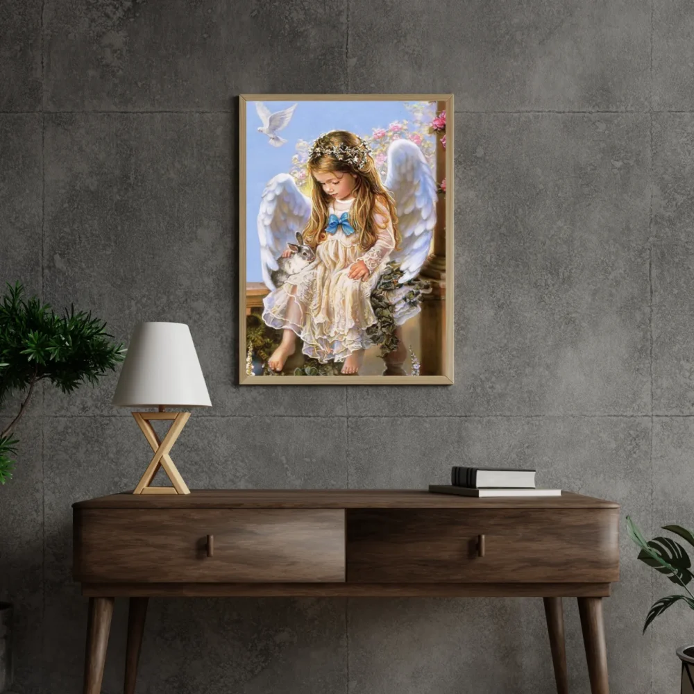 Pintar por números Niña ángel – foto 4