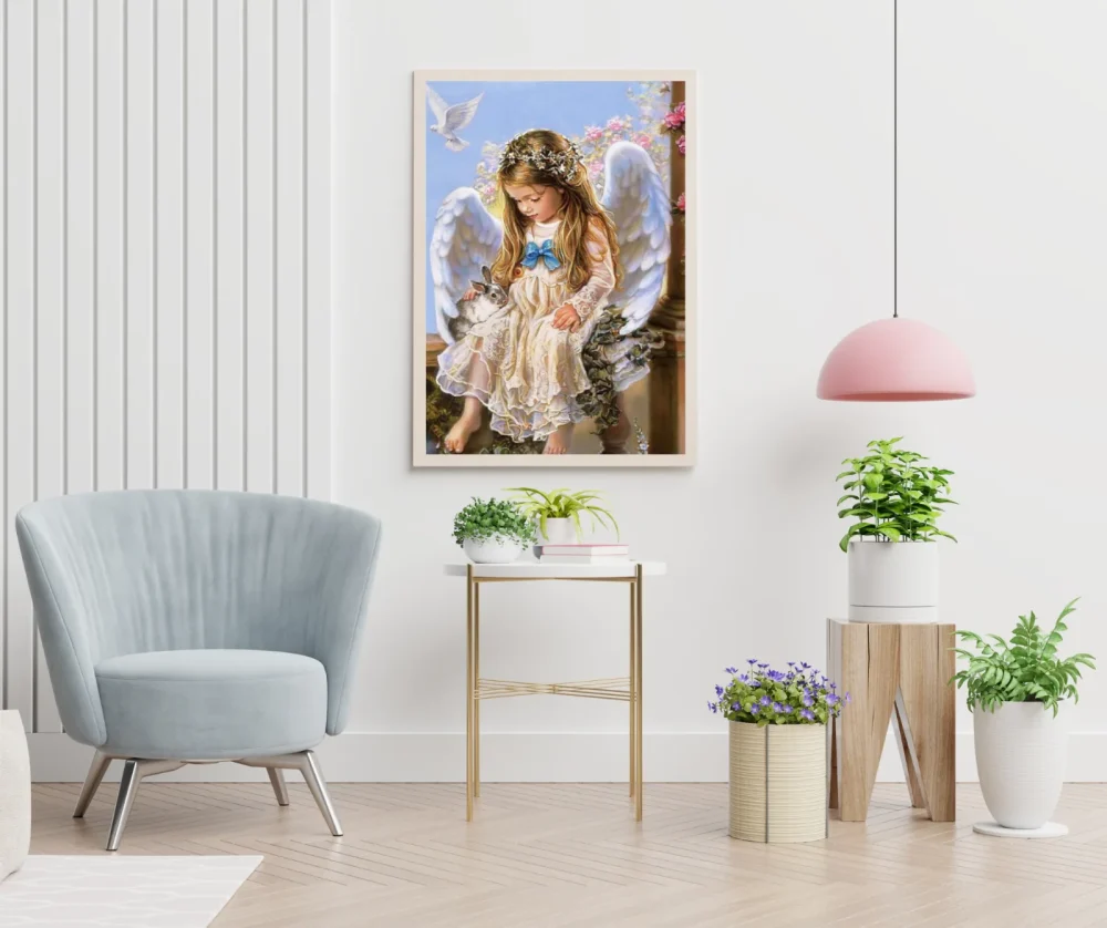 Pintar por números Niña ángel – foto 5