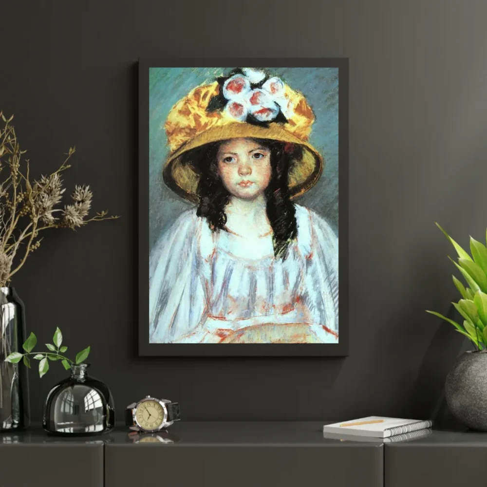 Pintar por números Niña con gran sombrero – foto 3