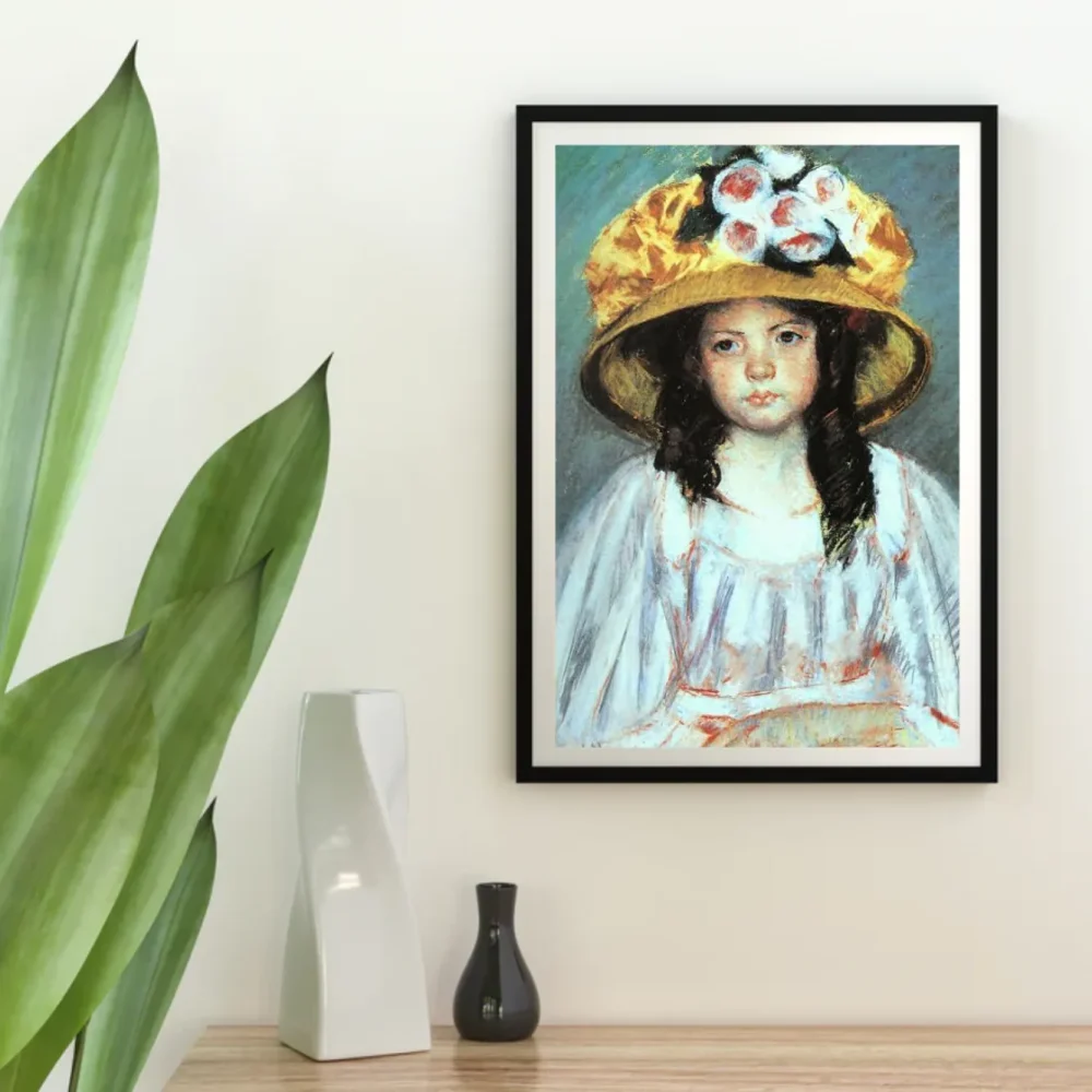Pintar por números Niña con gran sombrero – foto 4