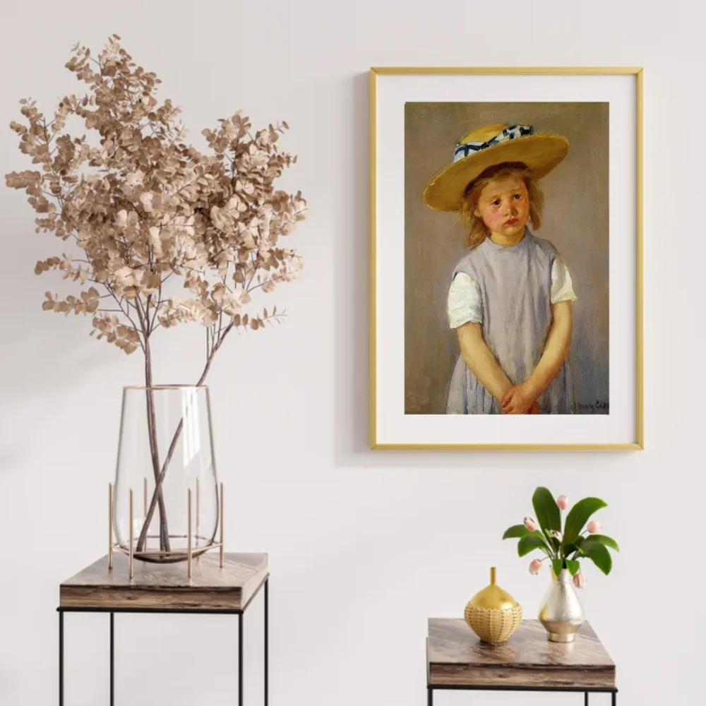 Pintar por números Niña con gran sombrero de paja y delantal – foto 2