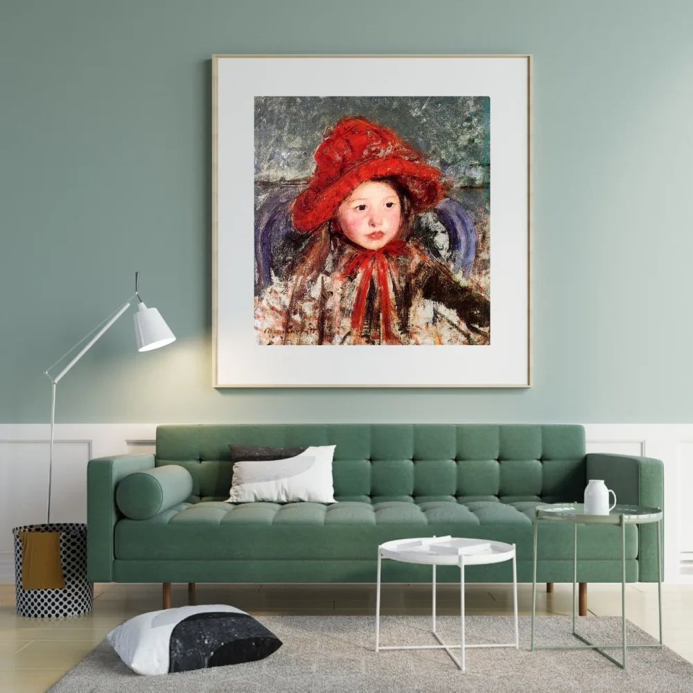 Pintar por números Niña con gran sombrero rojo – foto 3