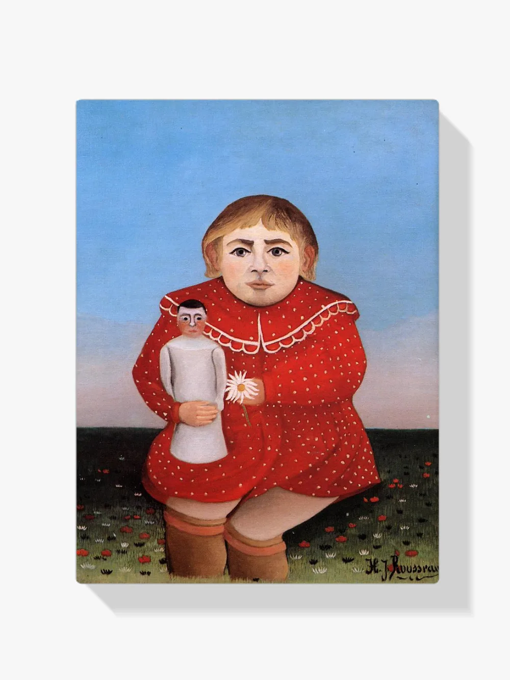 Pintar por números Niña con muñeca, versión 2