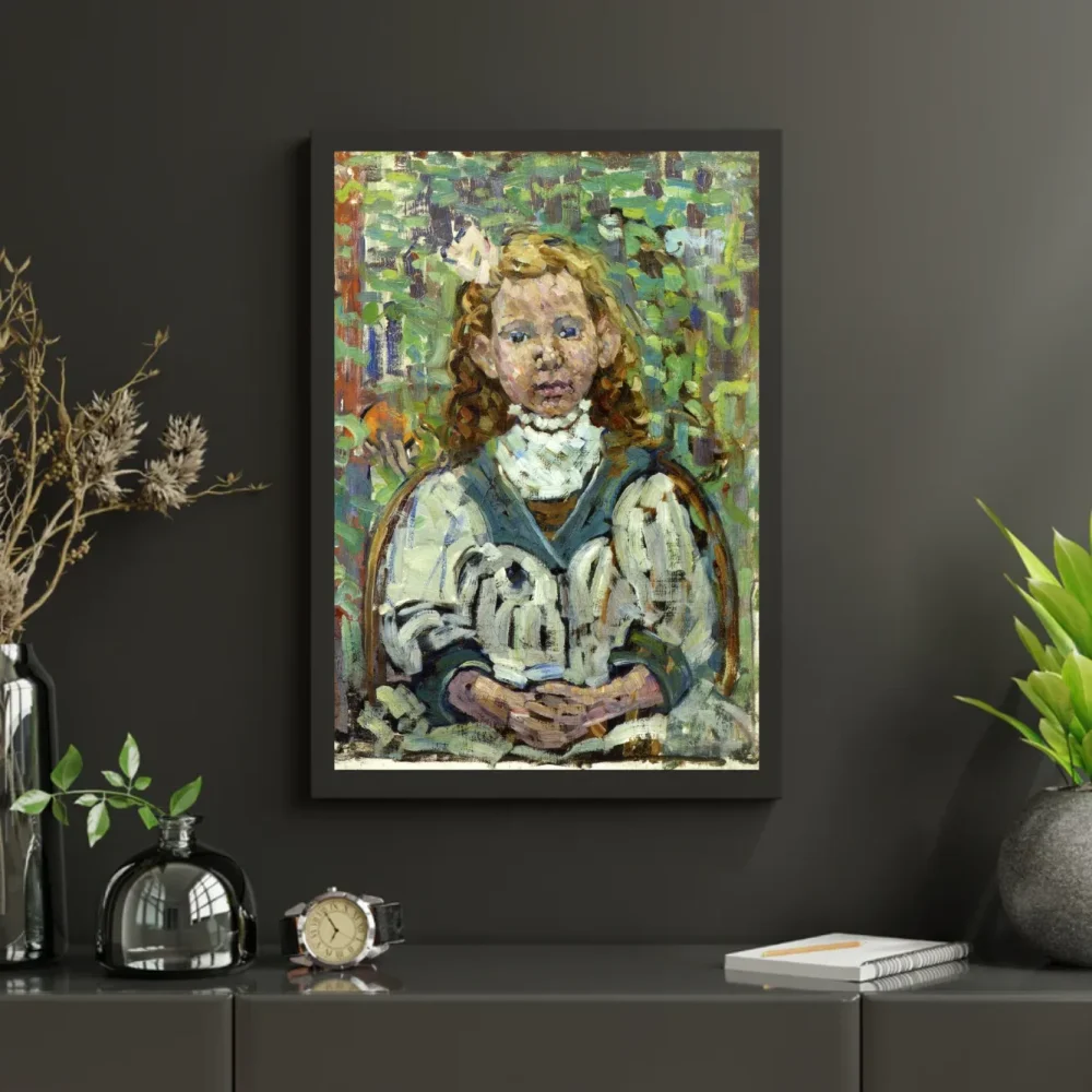Pintar por números Niña sentada – foto 3