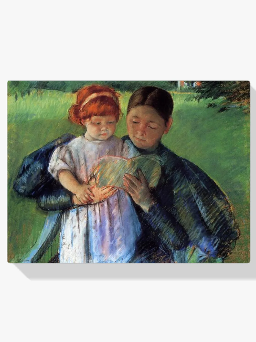 Pintar por números Niñera leyendo a una niña pequeña