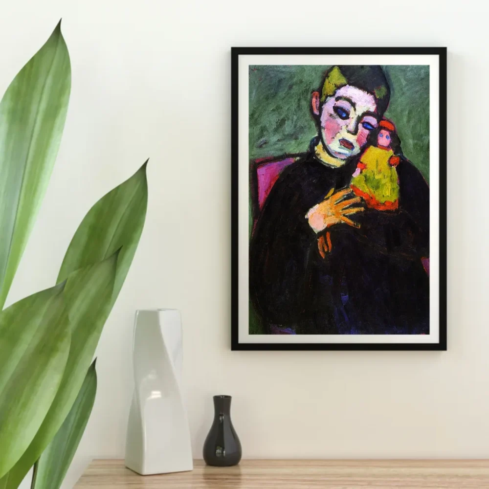 Pintar por números Niño con muñeca – foto 4
