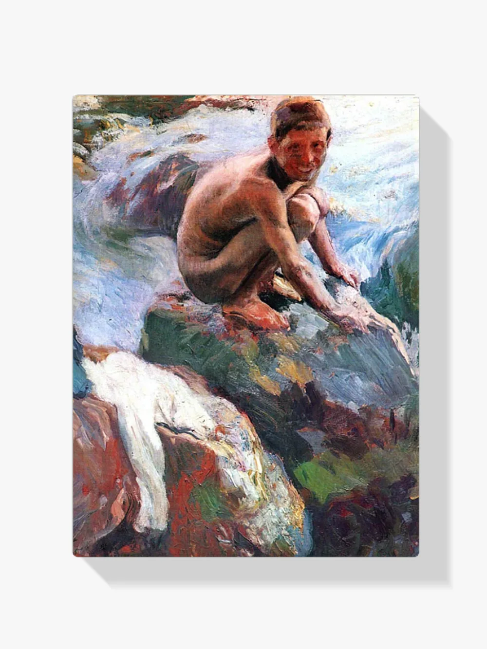 Pintar por números Niño en las rocas, Jávea