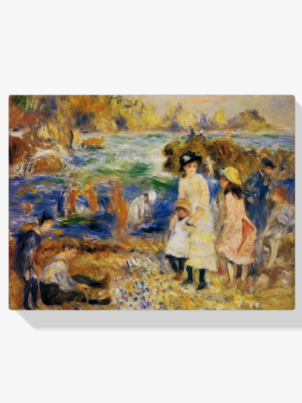 Pintar por números Niños a la orilla del mar en Guernsey