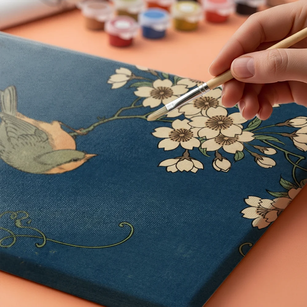 Pintar por números Noche de flores de cerezo – foto 4