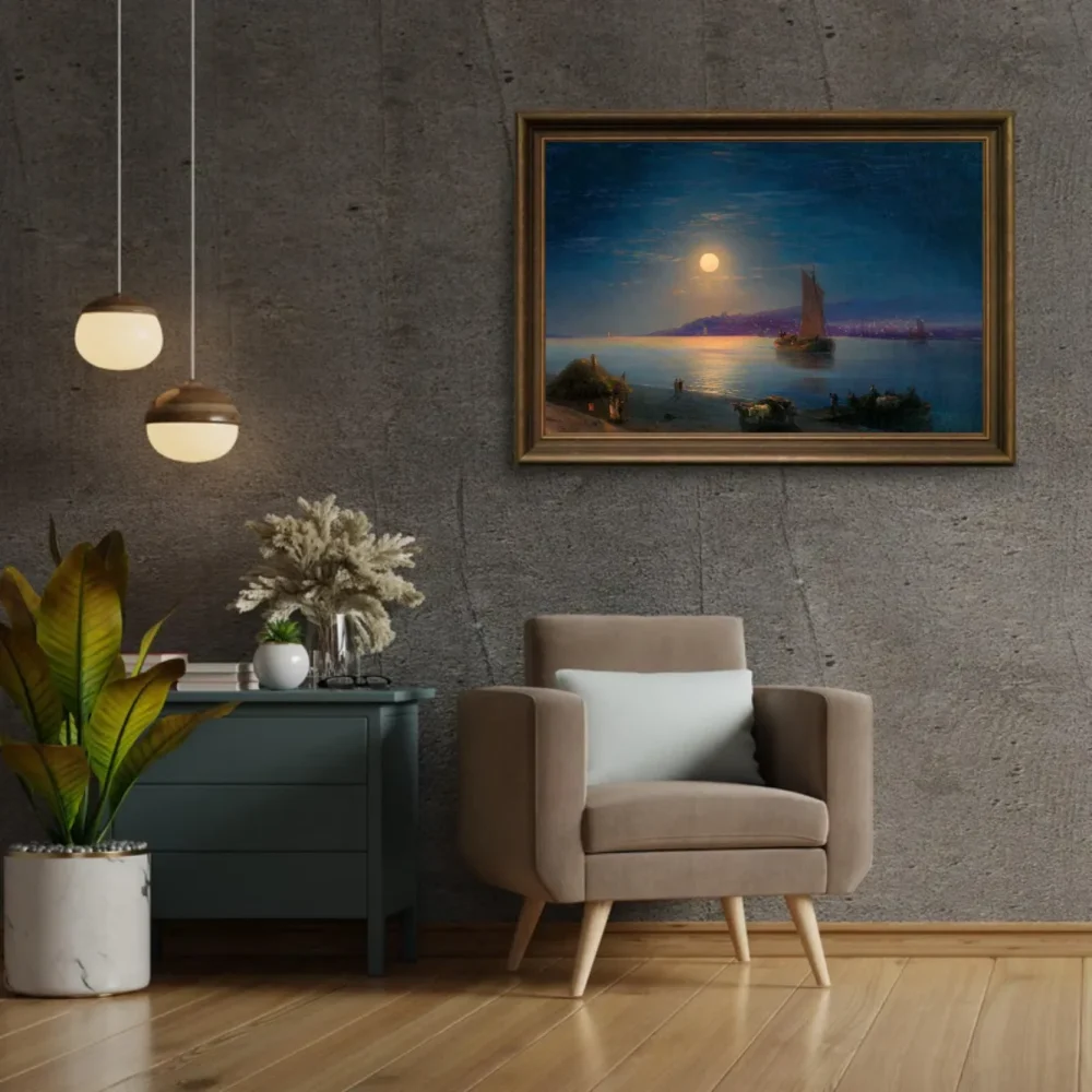 Pintar por números Noche de luna en el Dniéper - Iván Aivazovski – foto 2