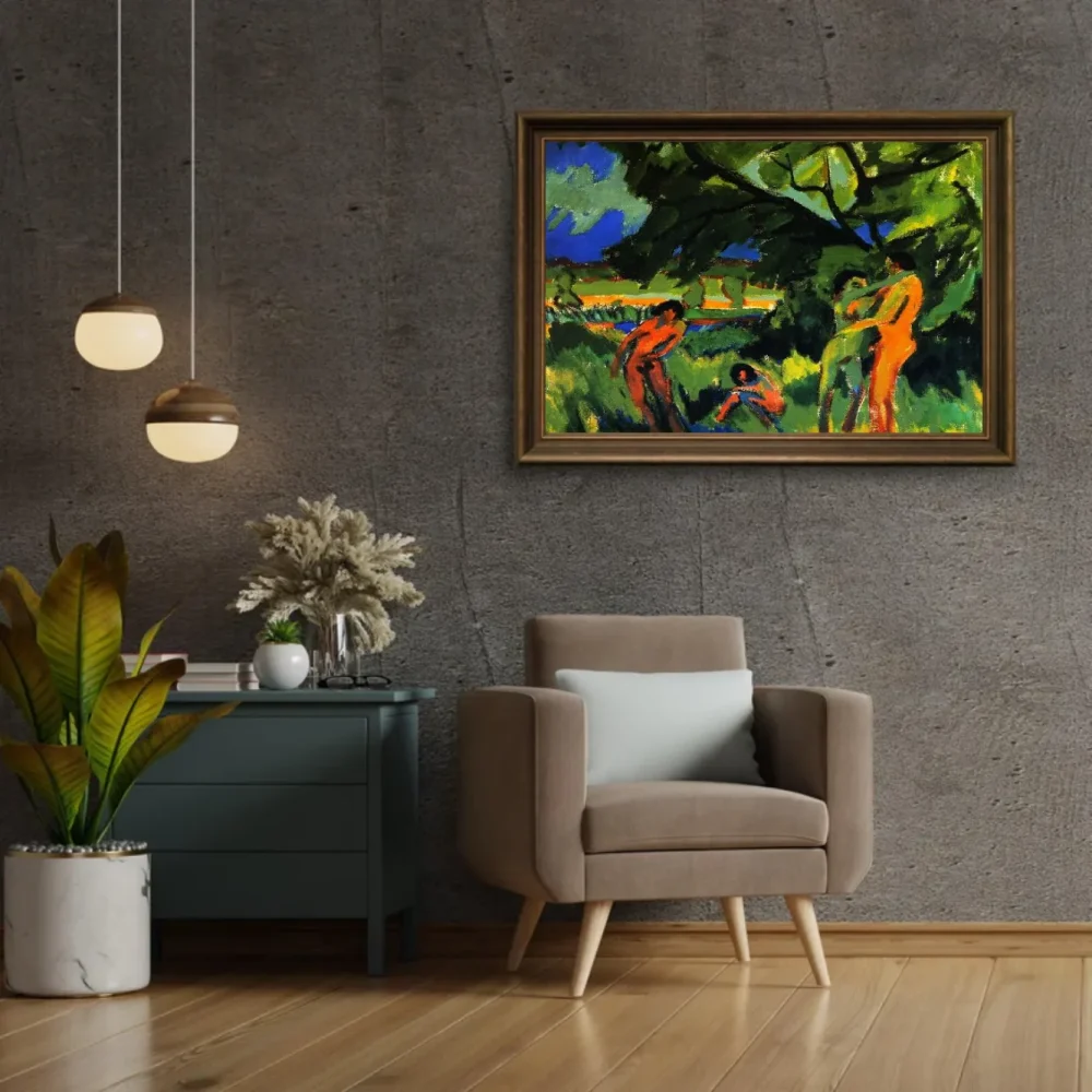 Pintar por números Noctámbulos jugando bajo un árbol – foto 2