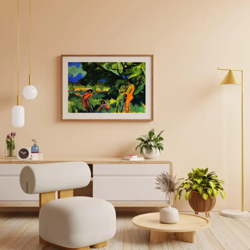 Pintar por números Noctámbulos jugando bajo un árbol – foto 3