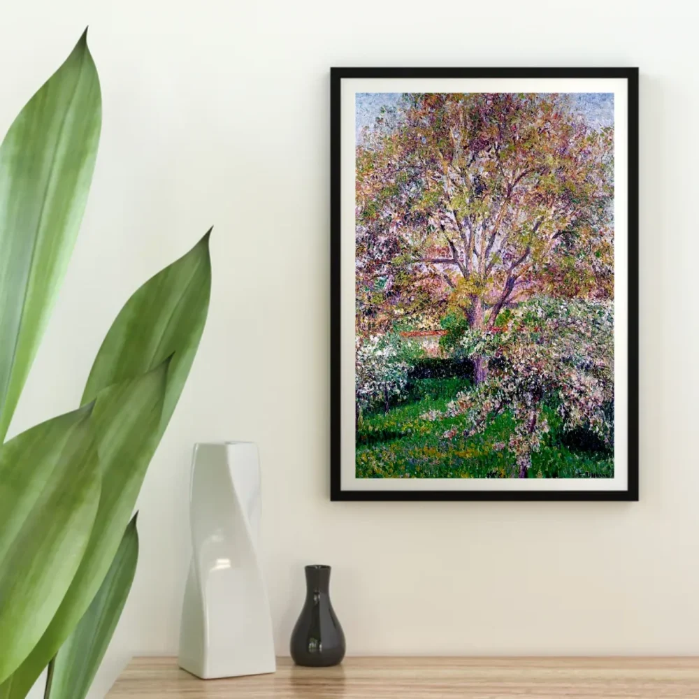 Pintar por números Nogal y manzanos en flor en Éragny – foto 4