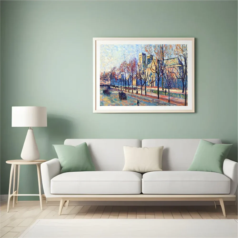 Pintar por números Notre Dame vista desde el muelle de Montebello – foto 4