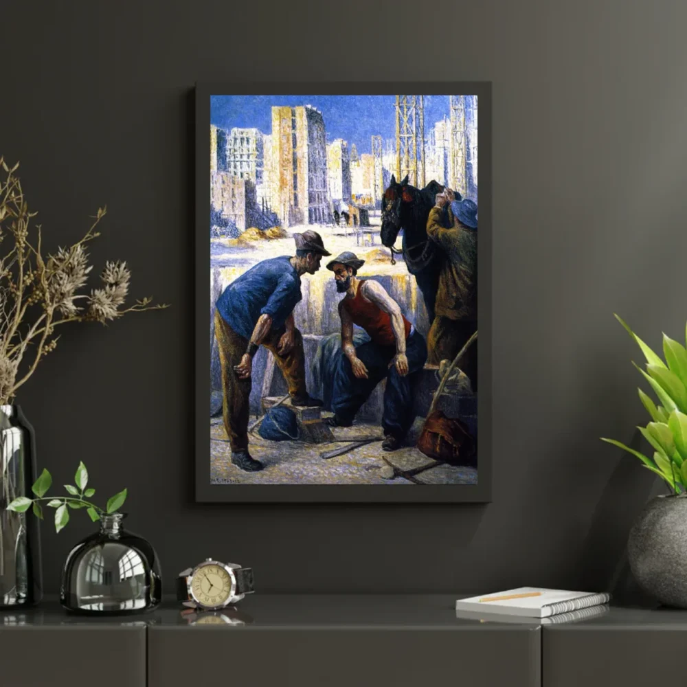 Pintar por números Obreros cavando – foto 3