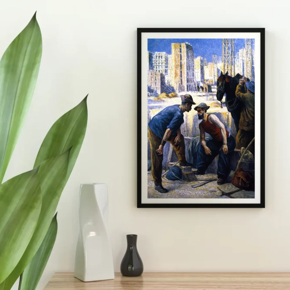 Pintar por números Obreros cavando – foto 4