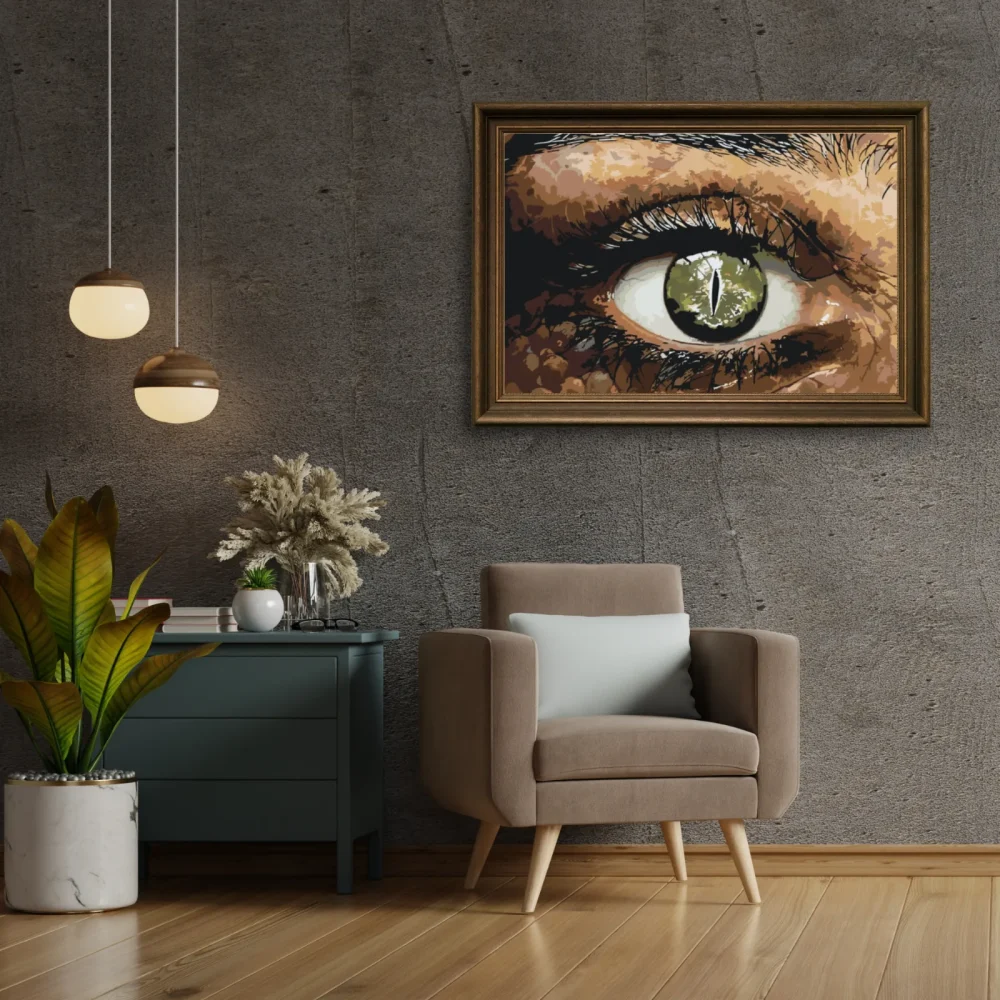 Pintar por números Ojo de cocodrilo – foto 3