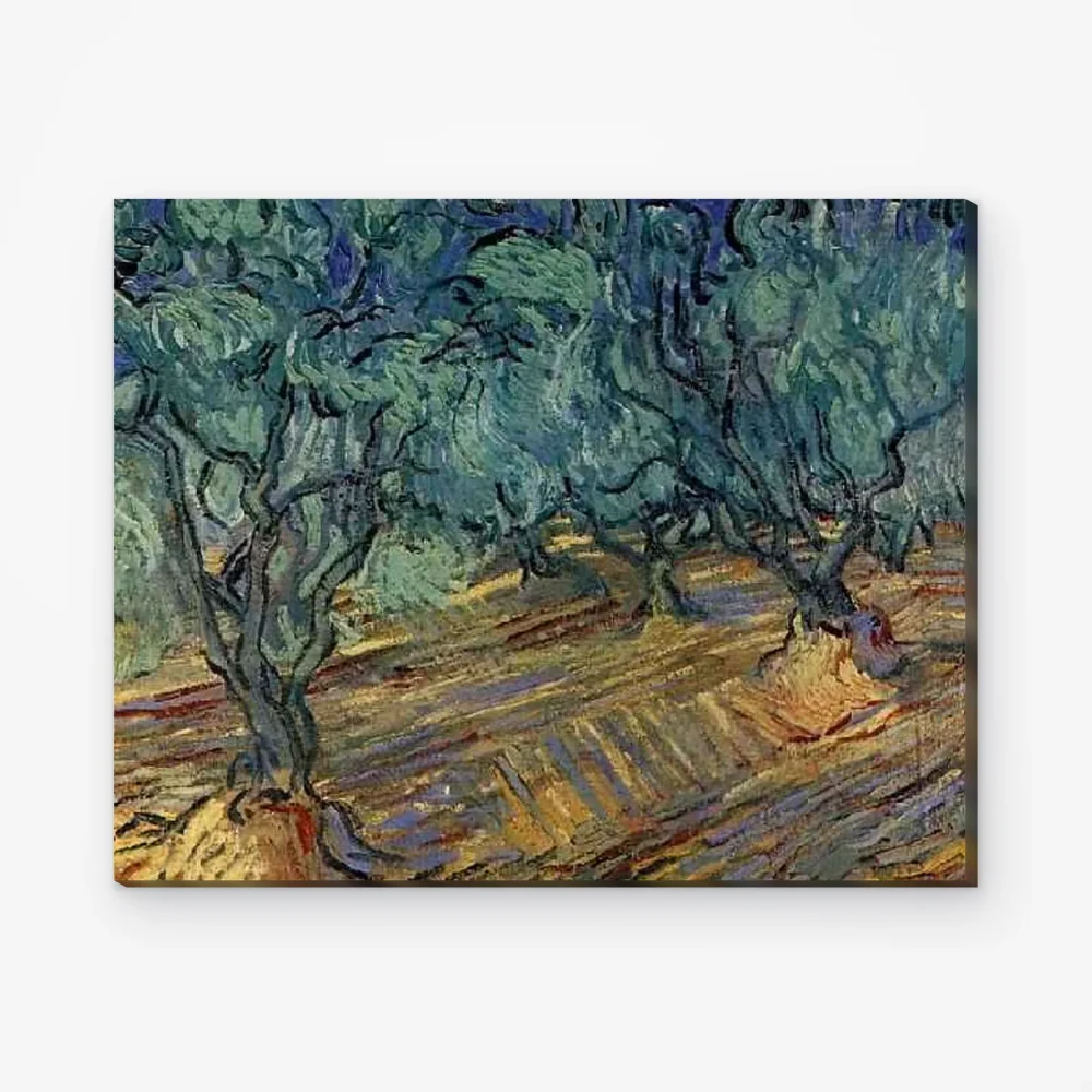 Pintar por Números - Olivar bajo un cielo azul claro