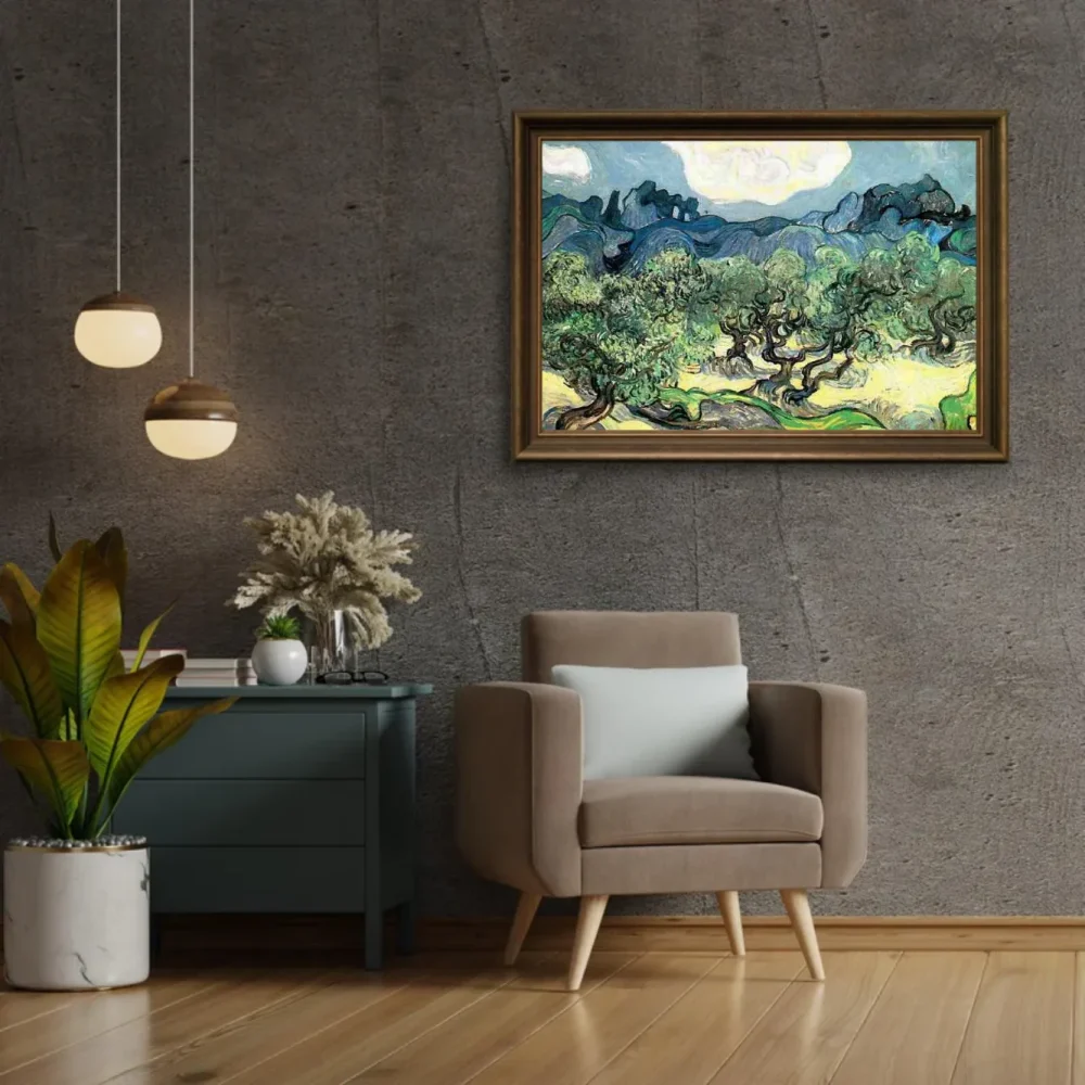 Pintar por números Olivos con los Alpilles al fondo – foto 2