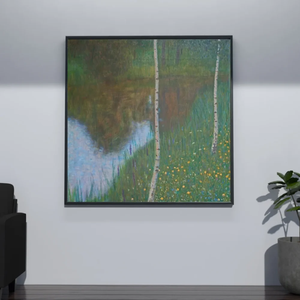 Pintar por números Orilla del lago con abedules – foto 4