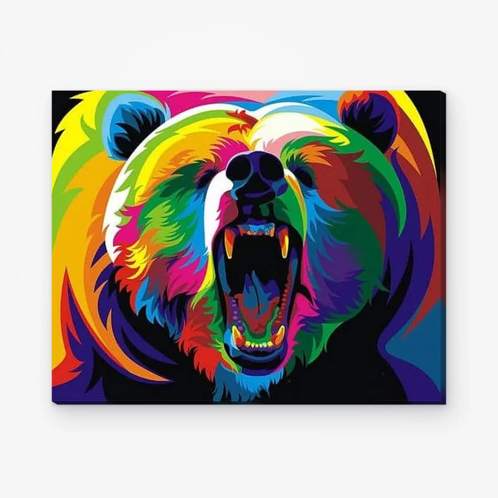 Pintar por Números - Oso de colores