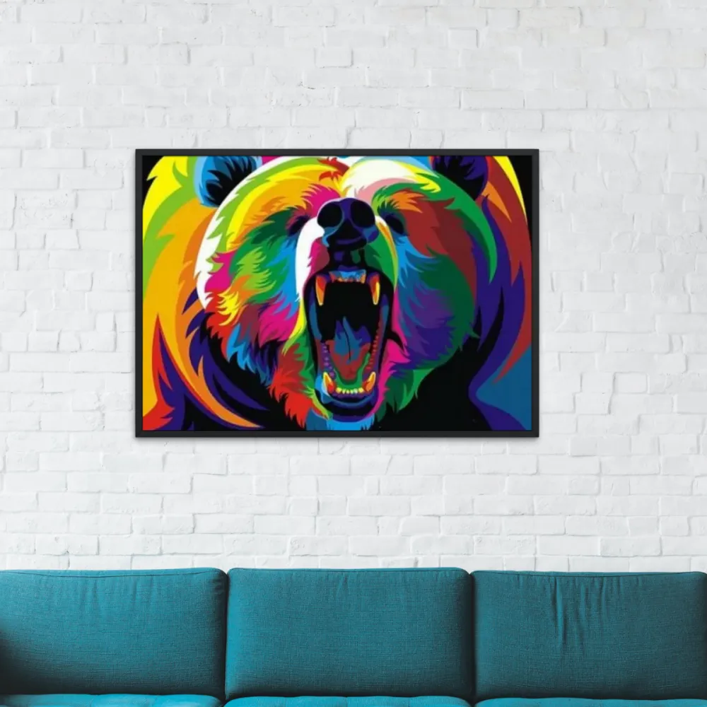 Pintar por números Oso de colores – foto 2