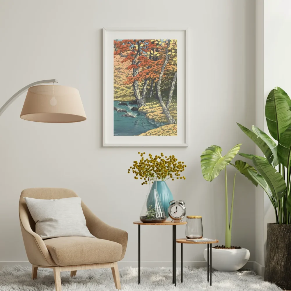 Pintar por números Otoño en Oirase – foto 3