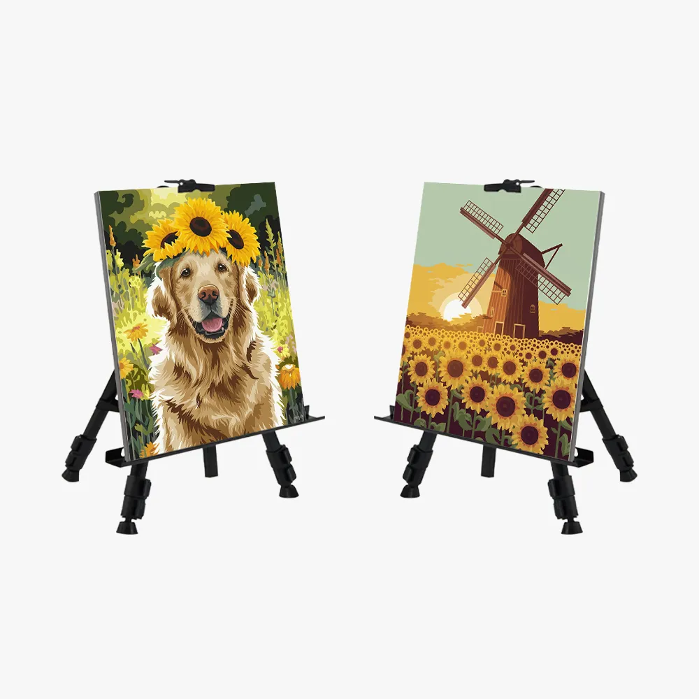 Pintar por números Pack girasoles