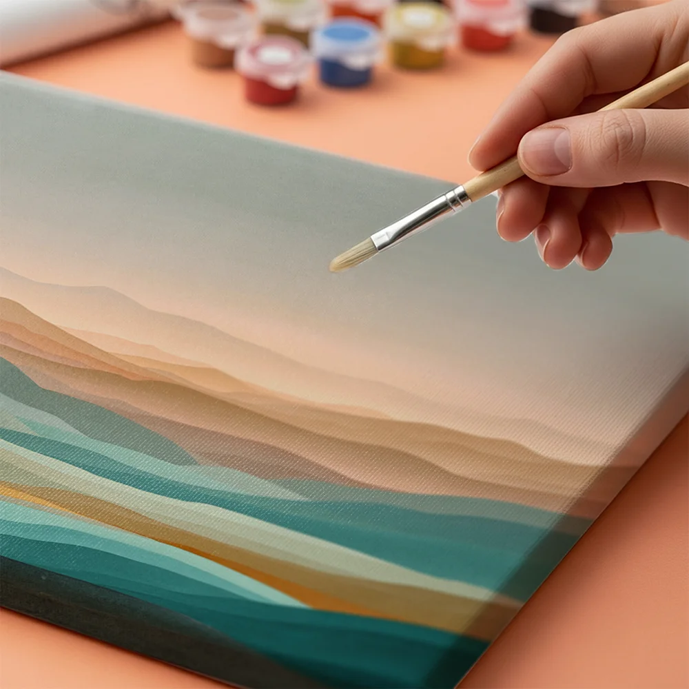 Pintar por números Paisaje abstracto – foto 4