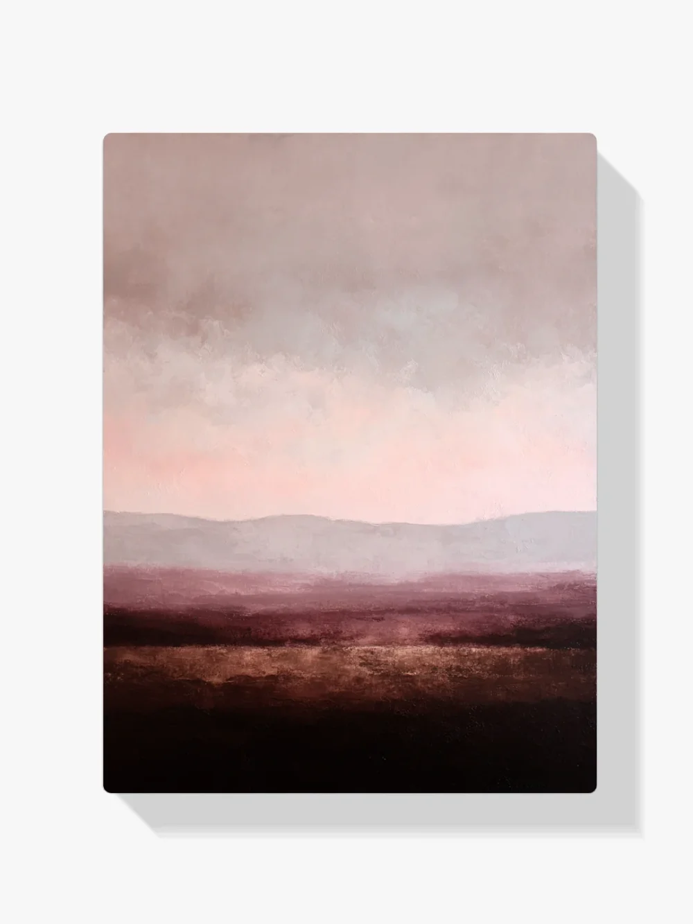 Pintar por números Paisaje abstracto minimalista en morado, topo y burdeos