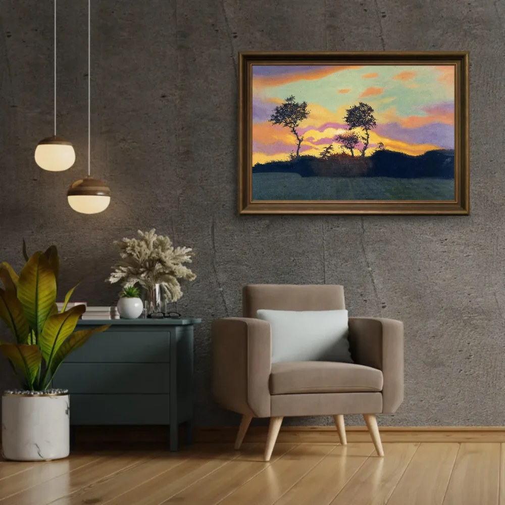 Pintar por números Paisaje al atardecer – foto 2