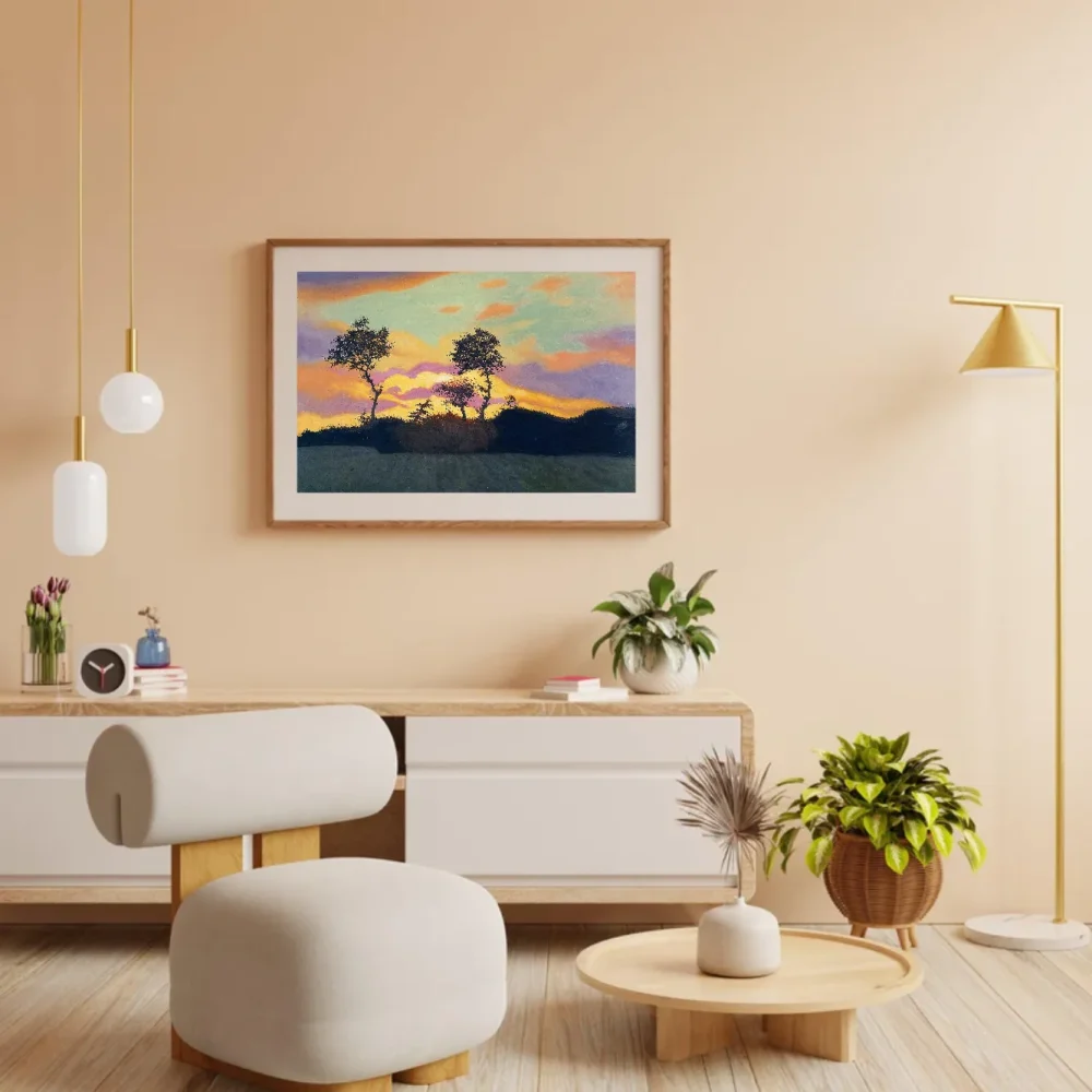 Pintar por números Paisaje al atardecer – foto 3