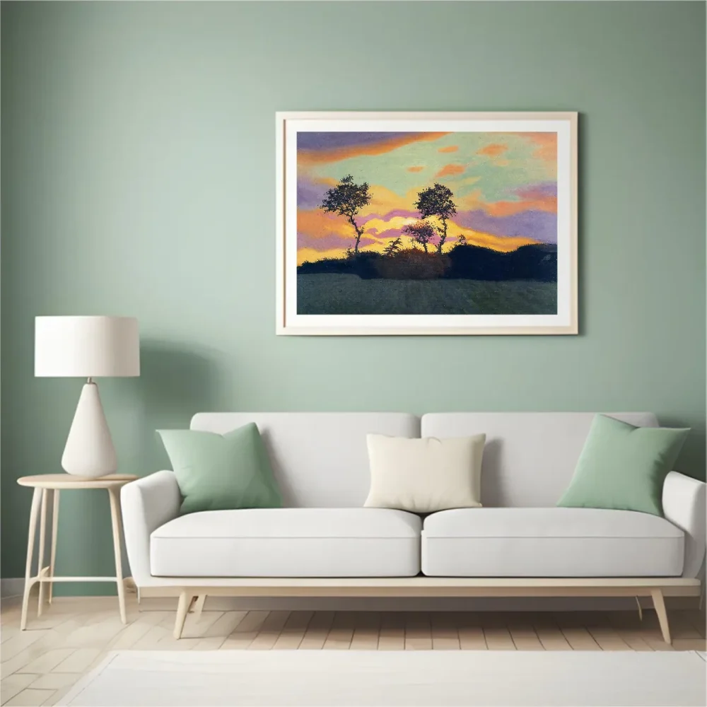 Pintar por números Paisaje al atardecer – foto 4