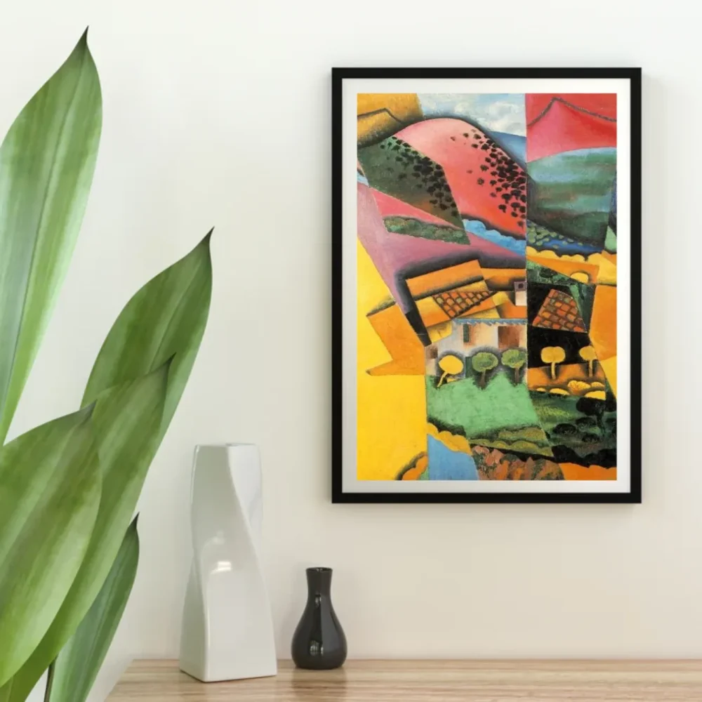 Pintar por números Paisaje al atardecer en Céret – foto 4