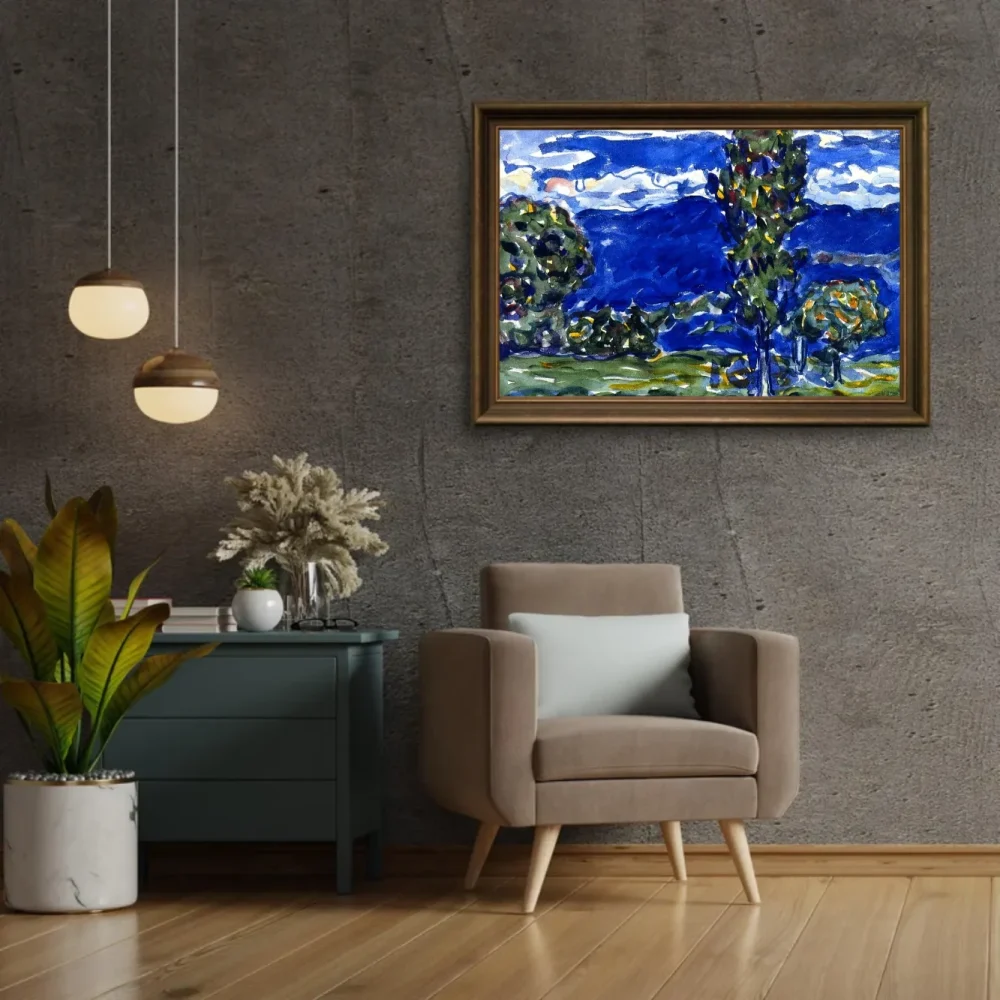 Pintar por números Paisaje azul – foto 2
