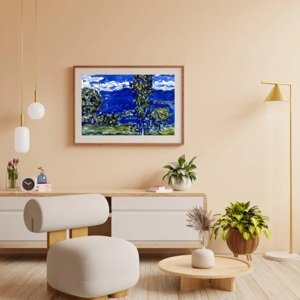 Pintar por números Paisaje azul – foto 3
