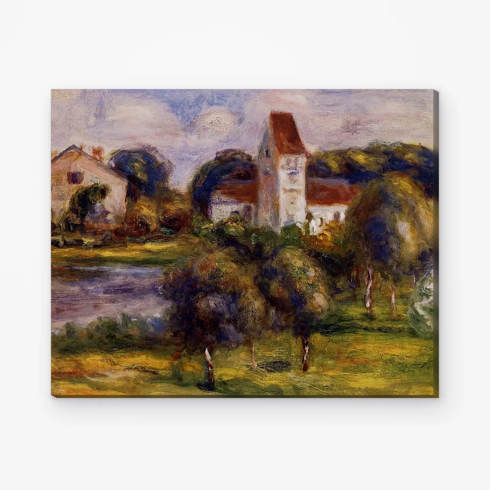 Pintar por Números - Paisaje bretón - Iglesia y huerto