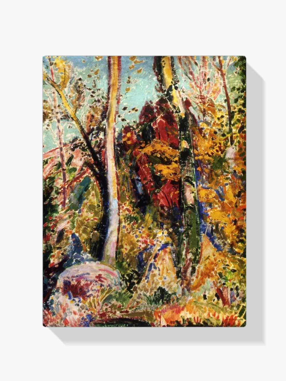 Pintar por números Paisaje con árboles