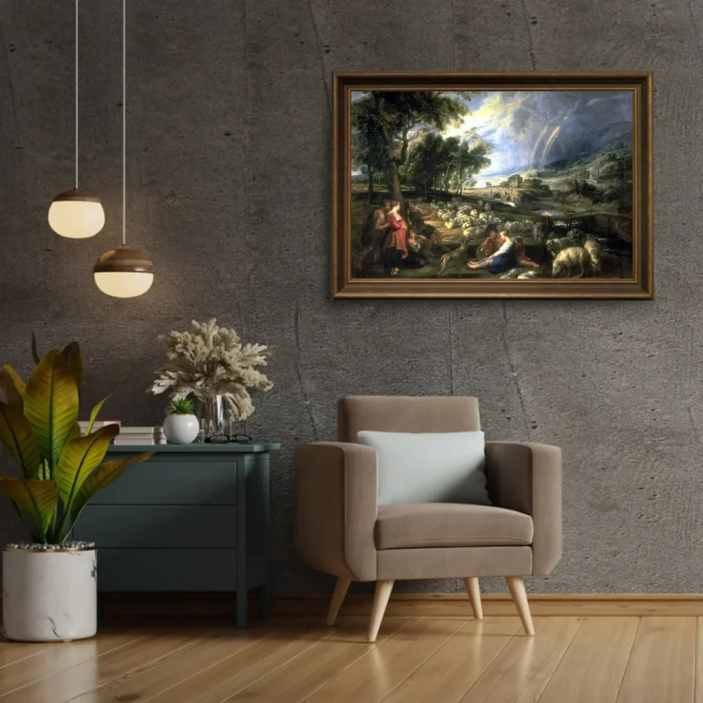 Pintar por números Paisaje con arcoíris – foto 2