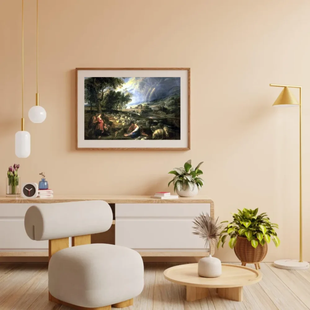 Pintar por números Paisaje con arcoíris – foto 3