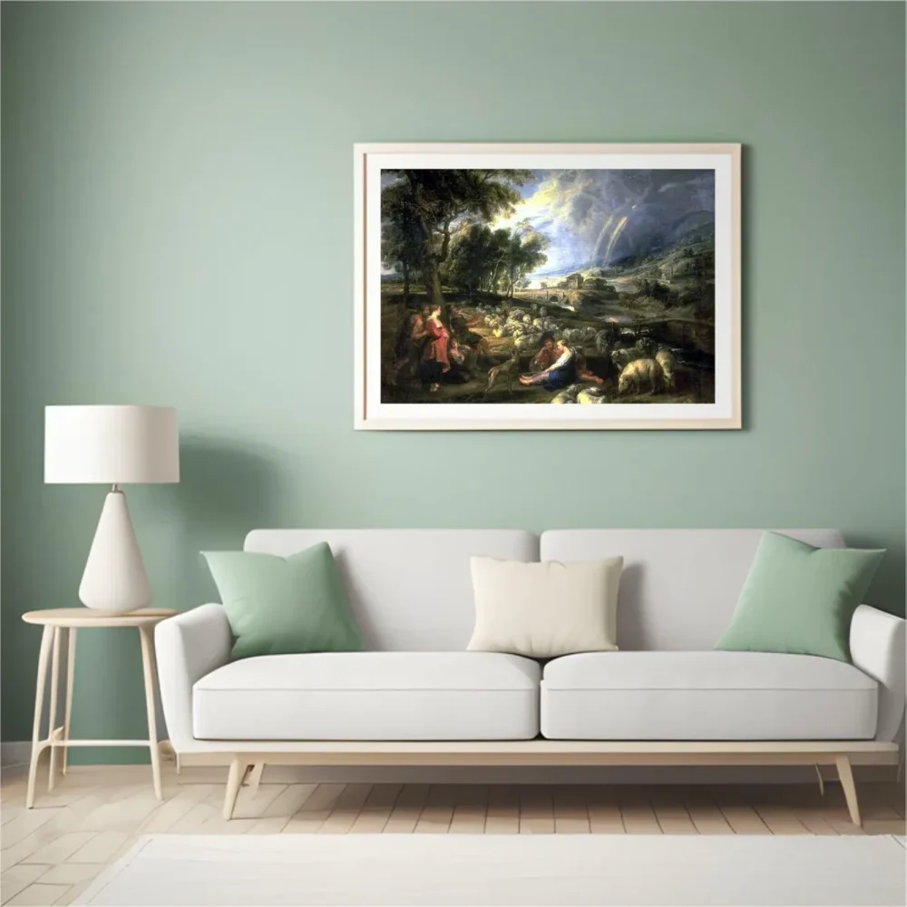 Pintar por números Paisaje con arcoíris – foto 4