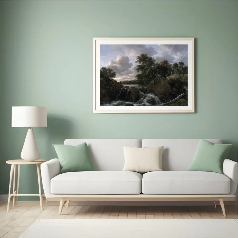 Pintar por números Paisaje con cascada – foto 4