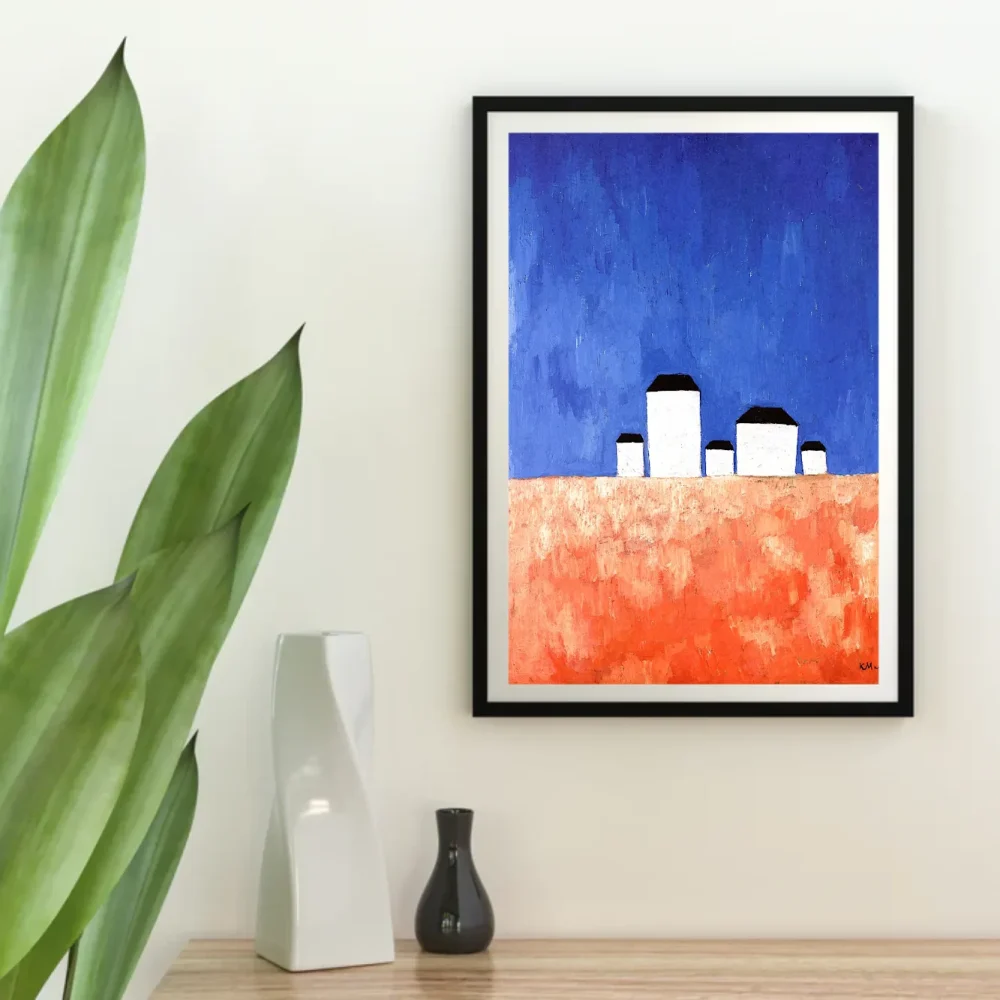 Pintar por números Paisaje con cinco casas – foto 4