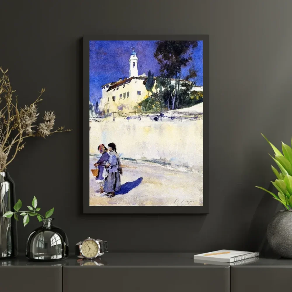Pintar por números Paisaje con dos niños – foto 3