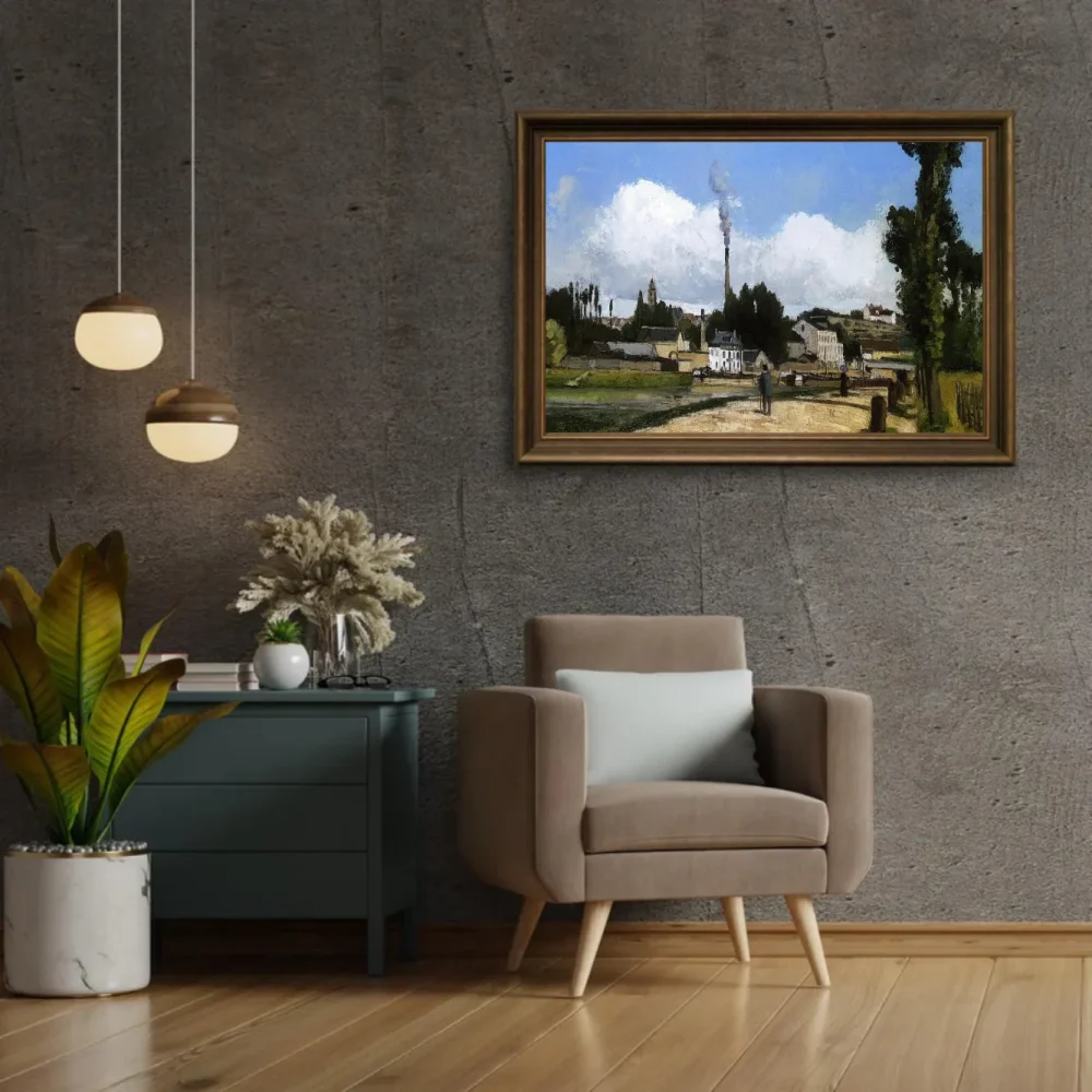 Pintar por números Paisaje con fábrica – foto 2