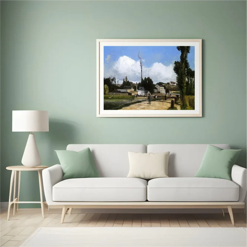 Pintar por números Paisaje con fábrica – foto 4