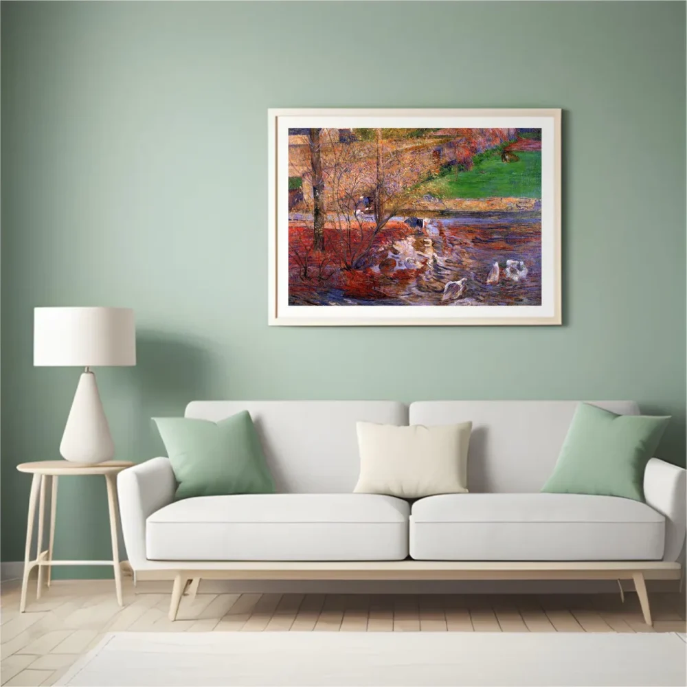 Pintar por números Paisaje con gansos – foto 4