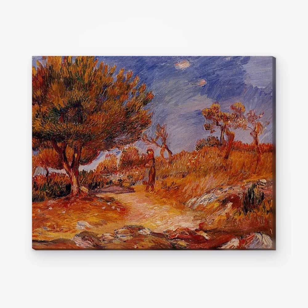 Pintar por Números - Paisaje con mujer bajo un árbol