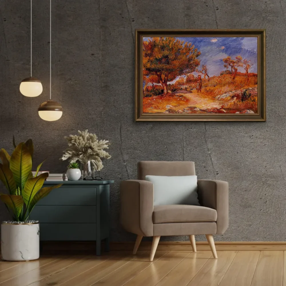 Pintar por números Paisaje con mujer bajo un árbol – foto 2